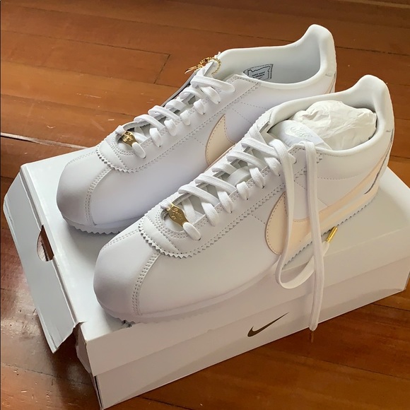 nike cortez white guava ice